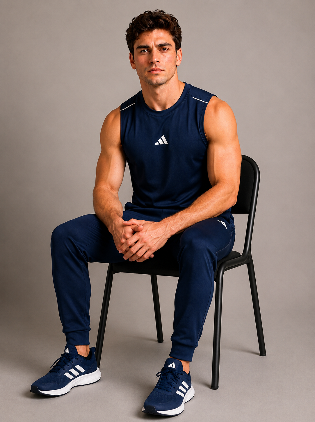 Adi Dri-Fit Sleeveless Shirt Navy